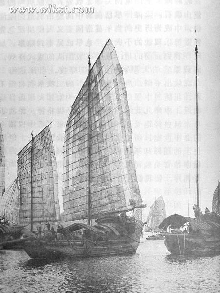 長江黃金水道百舸爭流(1911年)。