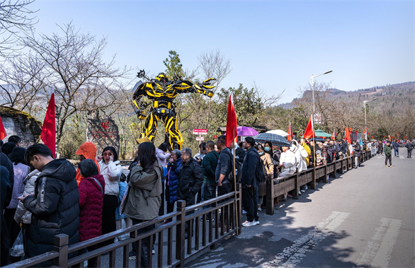 游客排隊(duì)入園